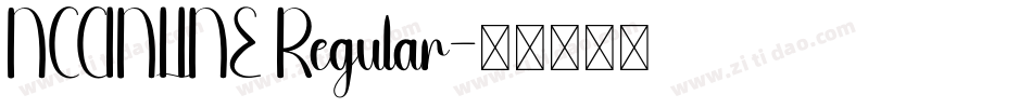 NCCINLINE Regular字体转换